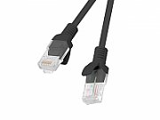 Lanberg PCU6-10CC-0200-BK networking cable 2 m Cat5e U/UTP (UTP) Black