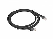 Lanberg PCU6-10CC-0200-BK networking cable 2 m Cat5e U/UTP (UTP) Black