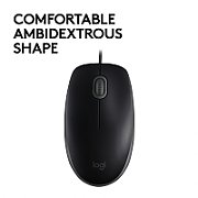 Logitech B110 Silent mouse Ambidextrous USB Type-A Optical 1000 DPI