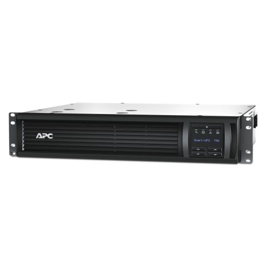 UPS APC SMT750RMI2UNC, 750 VA, 500 W, cu management, line-interactive, 4x C13, 1x C14, 1x USB, Baterie cu plăci de plumb şi acid, LED, Rack 2U, Gri
