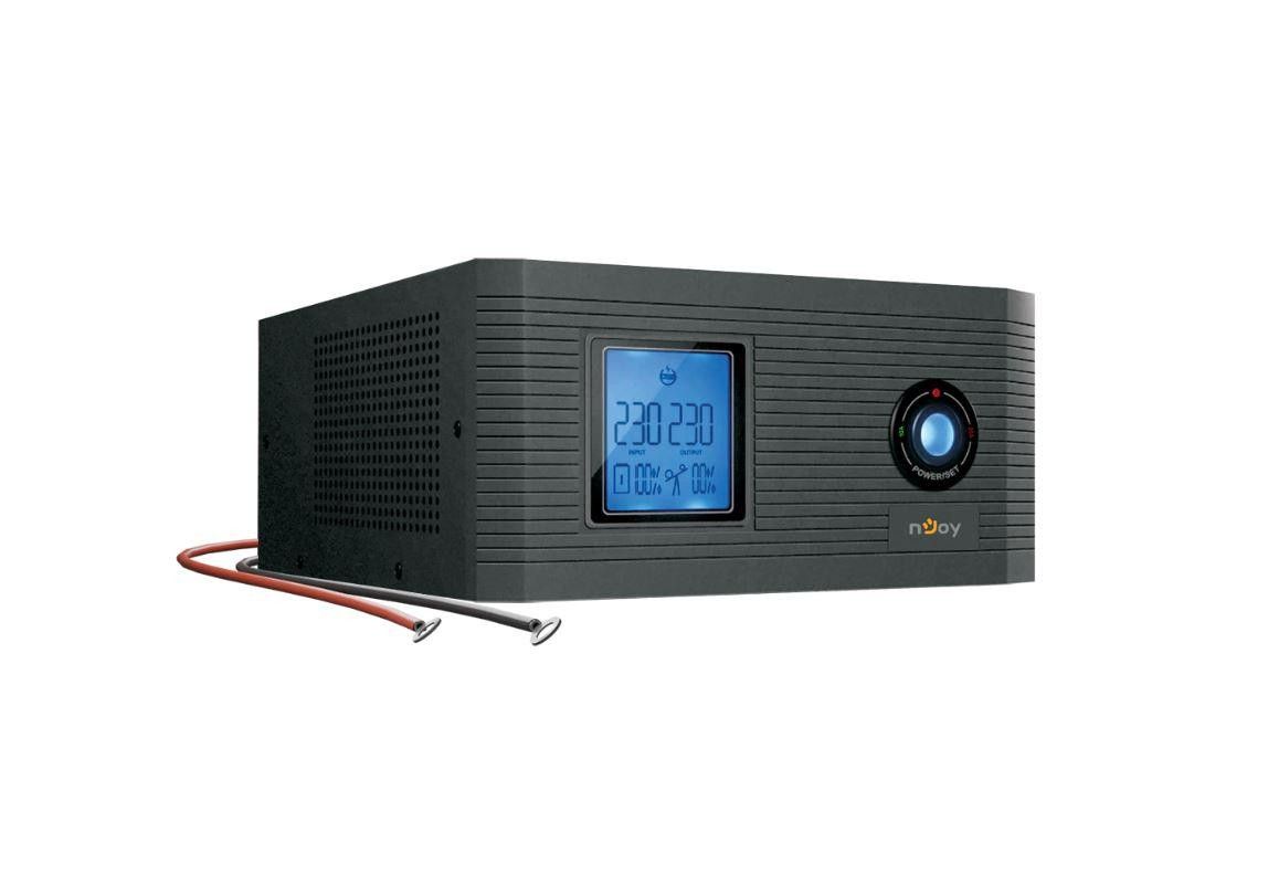 UPS nJoy UPCSTLP812HAICP01B, 1200 VA, 1000 W, line-interactive, 2x Schuko, Negru