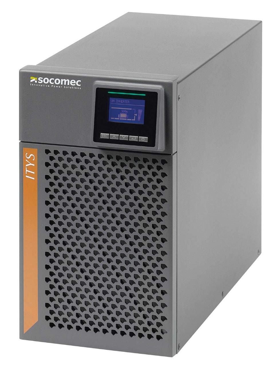 UPS Socomec ITY3-TW030B, 3000 VA, 3000 W, on-line, 8x C13, 1x C14, 1x C19, 1x USB, LCD, Tower, Gri