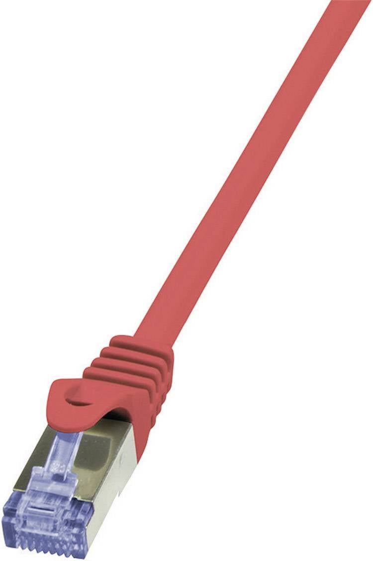 PATCH CORD S/FTP LOGILINK Cat6a, LSZH, cupru, 10 m, rosu, AWG26, dublu ecranat  CQ3094S  (include TV 0.8lei)