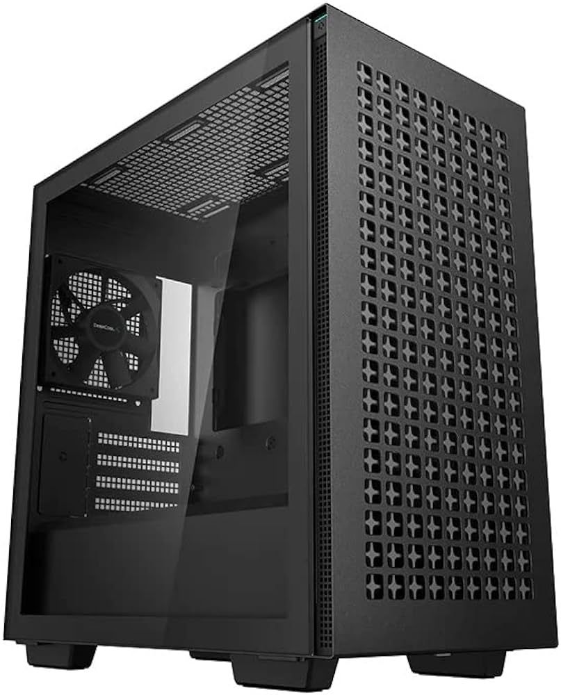 CARCASA DEEPCOOL, Middle Tower, ATX,  CH370 , fara sursa, sticla securizata, 1 x 120mm fan, USB 3.0 x 2, Jack 3.5mm x 1,  black,  R-CH370-BKNAM1-G-1