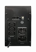 UPS Gembird EG-UPS-035, 2000 VA, 1200 W, cu management, line-interactive, 2x Schuko, 3x C13, 12V 9Ah Sealed Lead-acid, LCD, Tower, Negru