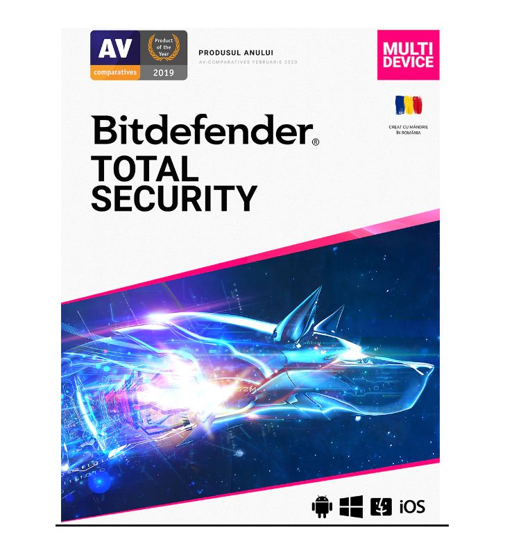 Licenta retail Bitdefender Antivirus Plus - protectie de bazapentru PC- uri Windows, valabila pentru 2 ani, 3 dispozitive, new