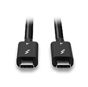 Cablu Lindy Thunderbolt 4, Length 1m, 40Gbps, passive, negru  Connectors  Connector A: Thunderbolt 4 USB Type C Male with E-Mark Connector B: Thunderbolt 4 USB Type C Male Housing Material: Stainless Steel Connector Plating: Nickel Pin Construction: Copper alloy Pin Plating: Gold Dimensions