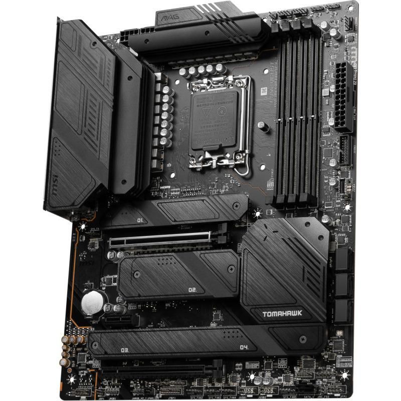 Placa de baza MSI MAG Z790 TOMAHAWK WIFI DDR5 LGA 1700  SPECIFICATIONS Model Name MAG Z790 TOMAHAWK WIFI CPU Support Supports 12th/ 13th Gen Intel® Core™ Processors, Pentium® Gold and Celeron® Processors CPU Socket LGA 1700 Chipset Intel® Z790 Chipset Expansion Slots 1x PCIe 5.0 x16 slot, 1x PCIe