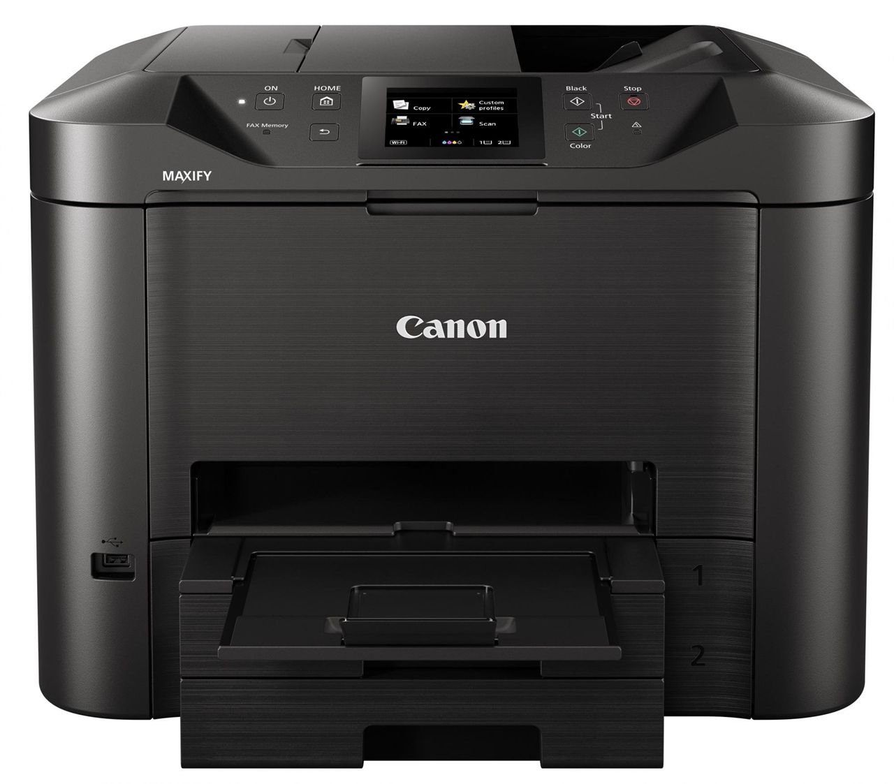 Imprimanta inkjet color Canon MB5450, A4, duplex, ADF, USB 2.0, Wi-Fi, 24 ppm negru, 15.5 ppm color