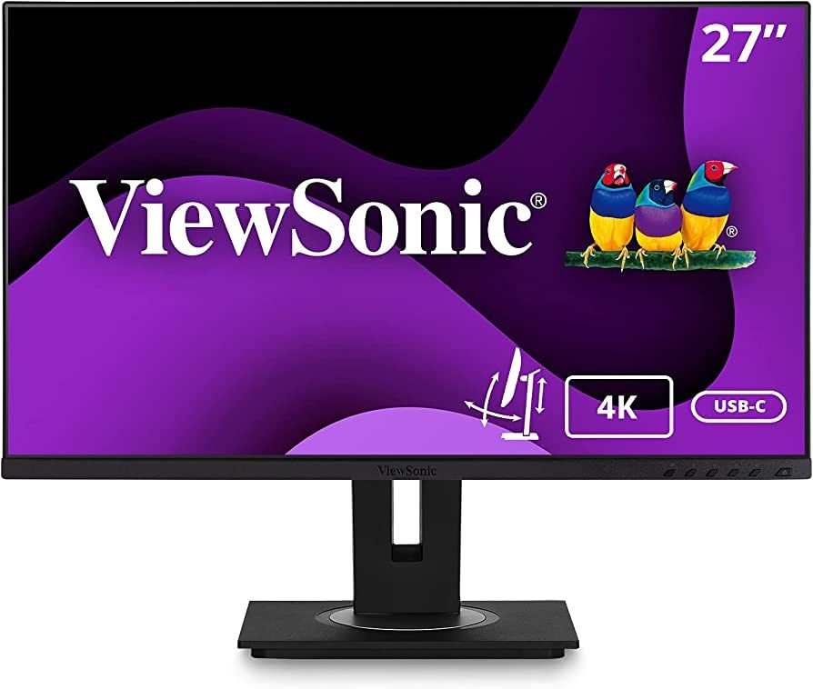 Monitor 27 inch LED ViewSonic VG2756-4K 3840 x 2160 pixeli, 60 Hz, 5 ms, Grey