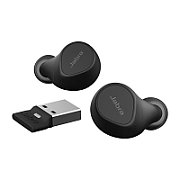 JABRA Evolve2 Buds MS Cradle USB-C MS Link 380 BT adapter USB-C MS 30cm USB-C to USB-A cable Ear gels USB-A to USB-C adapter warr