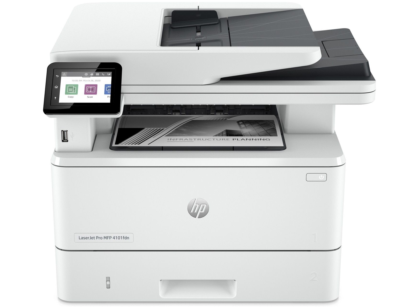 Imprimanta multifunctionala laser monocrom HP 4102FDW, A4, duplex, ADF, USB 2.0, Wi-Fi, Bluetooth, 40 ppm