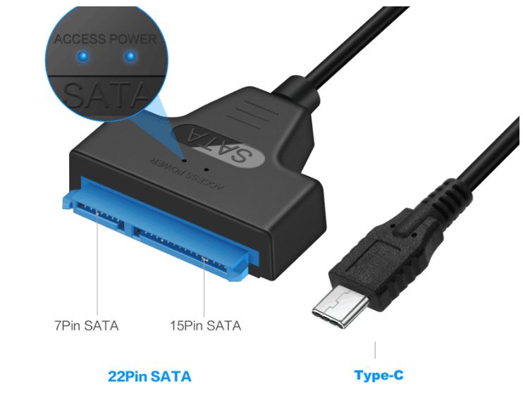 USB 3.1 (type C, type C) to SATA 22pin converter
- Plug &amp Play
- can be used with 2.5&quot HDD and SSDs
- up to 6TB
Packaging: blister 1 pc.
