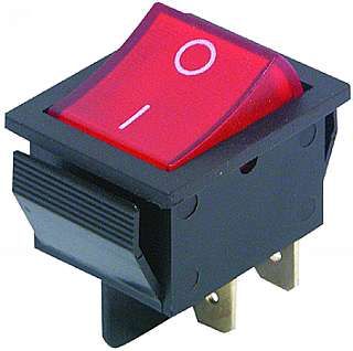 Switch 4 poles 250V 15A 1 red button
- 21.7 x 28.5mm
Packaging: bulk 1 pc.