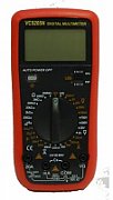 Digital multimeter DT9205A with 8 functions
DC Voltage: 200mV-1000V
AC Voltage: 200mV-750V
DC Current: 2mA-20A
AC Current: 2mA-20A
Resistance: 200ÃŽ©-200MÃŽ©
Capacitance: 2000p-200µF
Hold
Diode Test Yes Transistor