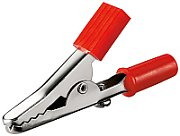 Red crocodile clip, length 55mm
Packaging: bulk 1 pc.