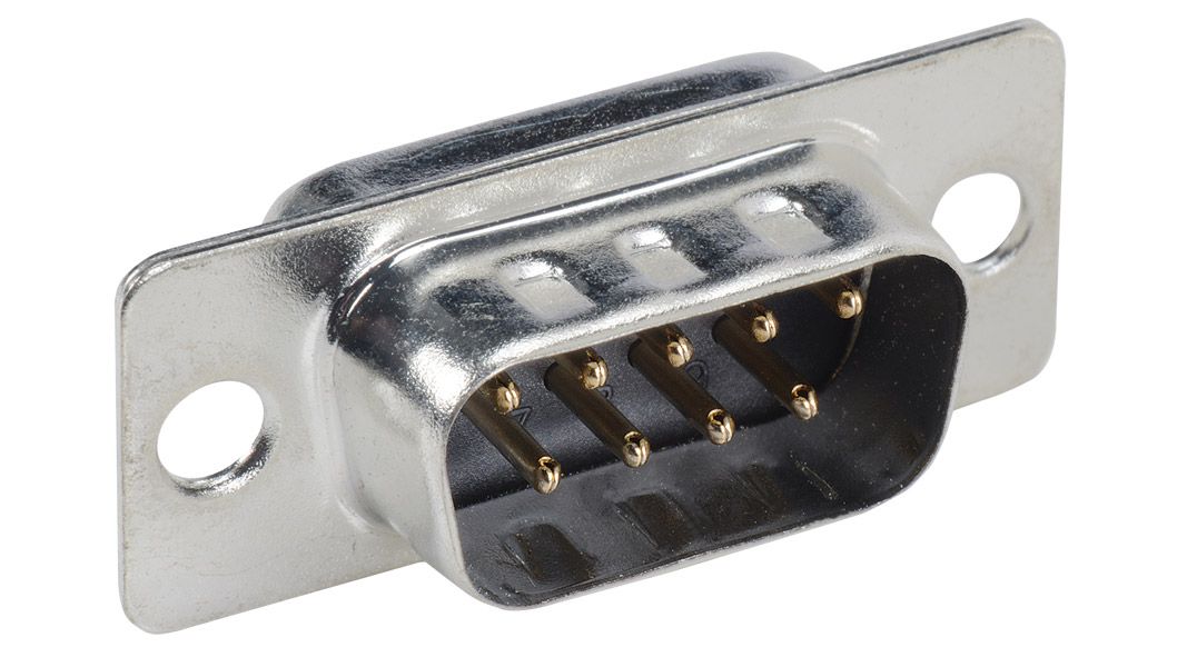 9 pin male D-SUB plug
Packaging: bulk 1 pc.
