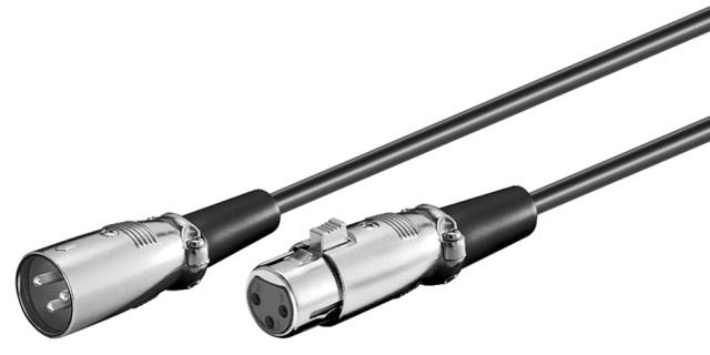 XLR cable 2m XLR male to XLR female, black
Packaging: bulk 1 pc.