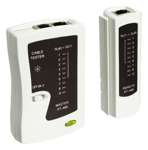 Network tester for RJ11/12/45
Packaging: blister 1 pc.