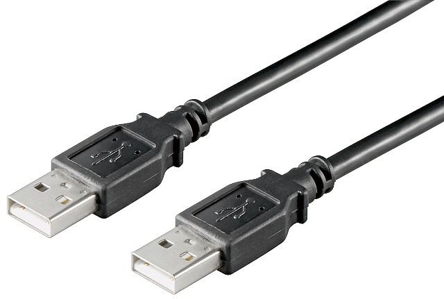 USB 2.0 cable 3m A male to A male, black
- internal conductors: 2xAWG28 2xAWG24
Packaging: bulk 1 pc.