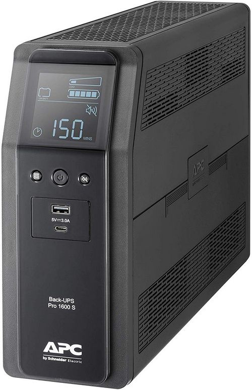 UPS APC BR1600SI, 1600 VA, 960 W, line-interactive, 8x C13, 1x C14, 1x RJ45, 1x USB, 24V 9.4Ah Baterie cu plăci de plumb şi acid, Tower, Negru