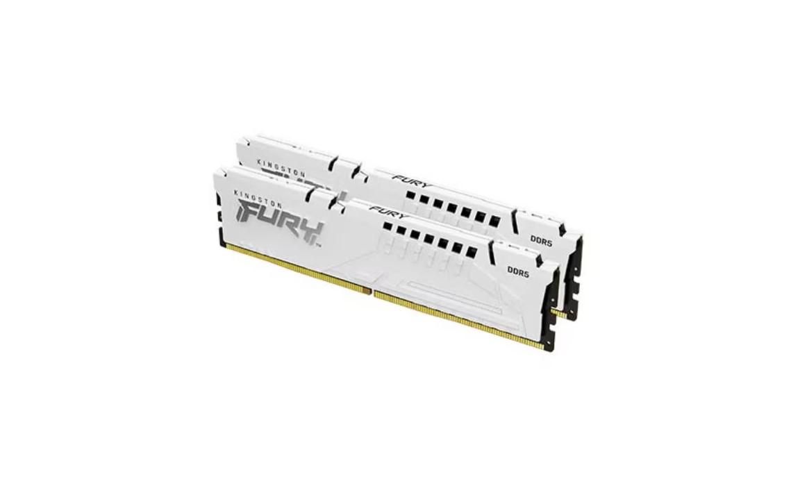 Memorie Kingston FURY Beast 32 GB DDR5 5600 MHz CL40, kit 2 x 16 GB, XMP 3.0, Alb