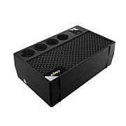 UPS nJoy UPCSBLS665TRPCG01B, 650 VA, 360 W, line-interactive, 4x Schuko, 6 minute (50% sarcina), Brick, Negru