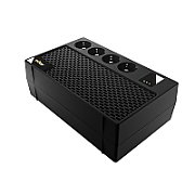 UPS nJoy Renton 650 Plus, 650 VA, 360 W, 4x Schuko, 12 minute, Brick, Negru