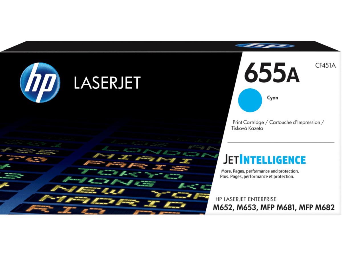 Cartus toner HP CF451A ,Albastru ,12500 pagini ,Original (655A)