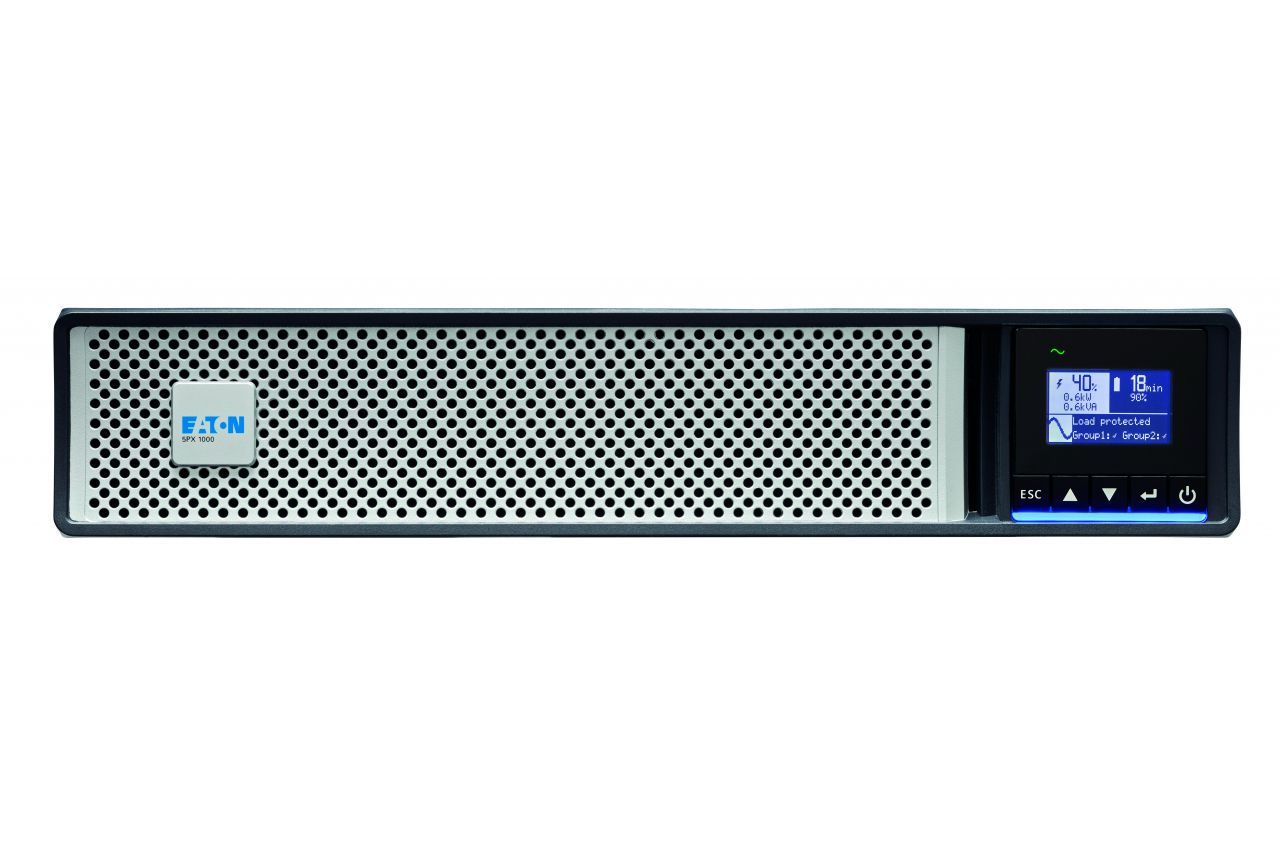 UPS Eaton 5PX1000IRTNG2, 1000 VA, 1000 W, cu management, line-interactive, 8x C13, 1x C14, Lead-acid, 11 – 20 min., LCD, Tower/Rack 2U, Negru