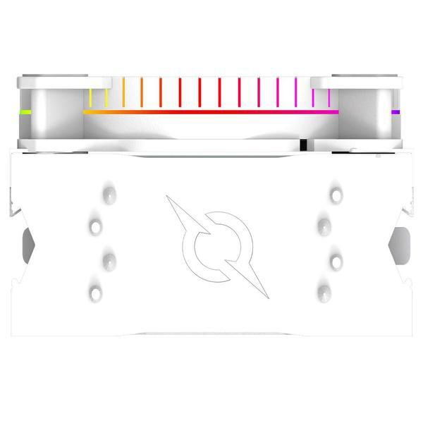 Cooler Procesor AQIRYS URANUS ARGB ALB, Aer, 12 cm, aRGB
