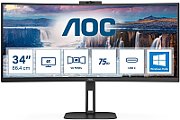 Monitor 34 inch WLED AOC CU34V5CW/BK 3440 x 1440 pixeli, 100 Hz, 4 ms, Negru