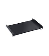 Raft fix Spacer 19-inch, 1U, adancime 190 mm, max 25 kg, negru