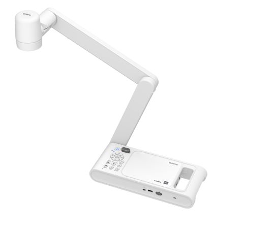 EPSON ELPDC30 4K UHD WIRELESS VISUALISER, 1/ 3,2   CMOS sensor, Frame rate:max. 60 fps, Auto Focus, Dimensiune: A3: 297 x 420 mm, Output: 320 x 180 / 320 x 240 / 640 x 360 / VGA / XGA / 720p / WXGA / QVGA / SXGA / Full HD / UXGA / 2048 x 1536 / 2560 x 1920 / 4K, Interfata: USB, SD Card, WI-FI, Auto