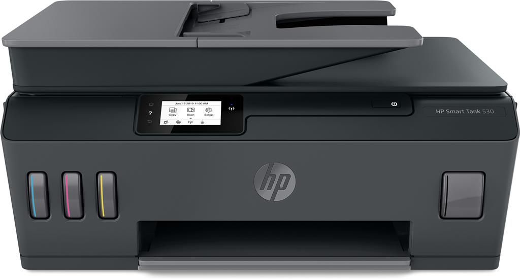 Imprimanta inkjet color HP Smart Tank 530, A4, ADF, USB 2.0, Bluetooth, 11 ppm negru, 5 ppm color