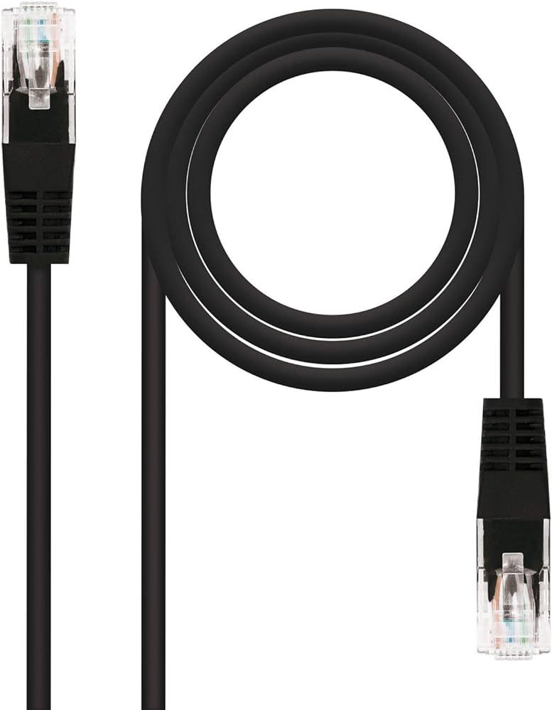 Patchcord UTP RJ45-RJ45 Cat.6, 5m, negru,  UTP-6-5-BK  (timbru verde 0.08 lei)