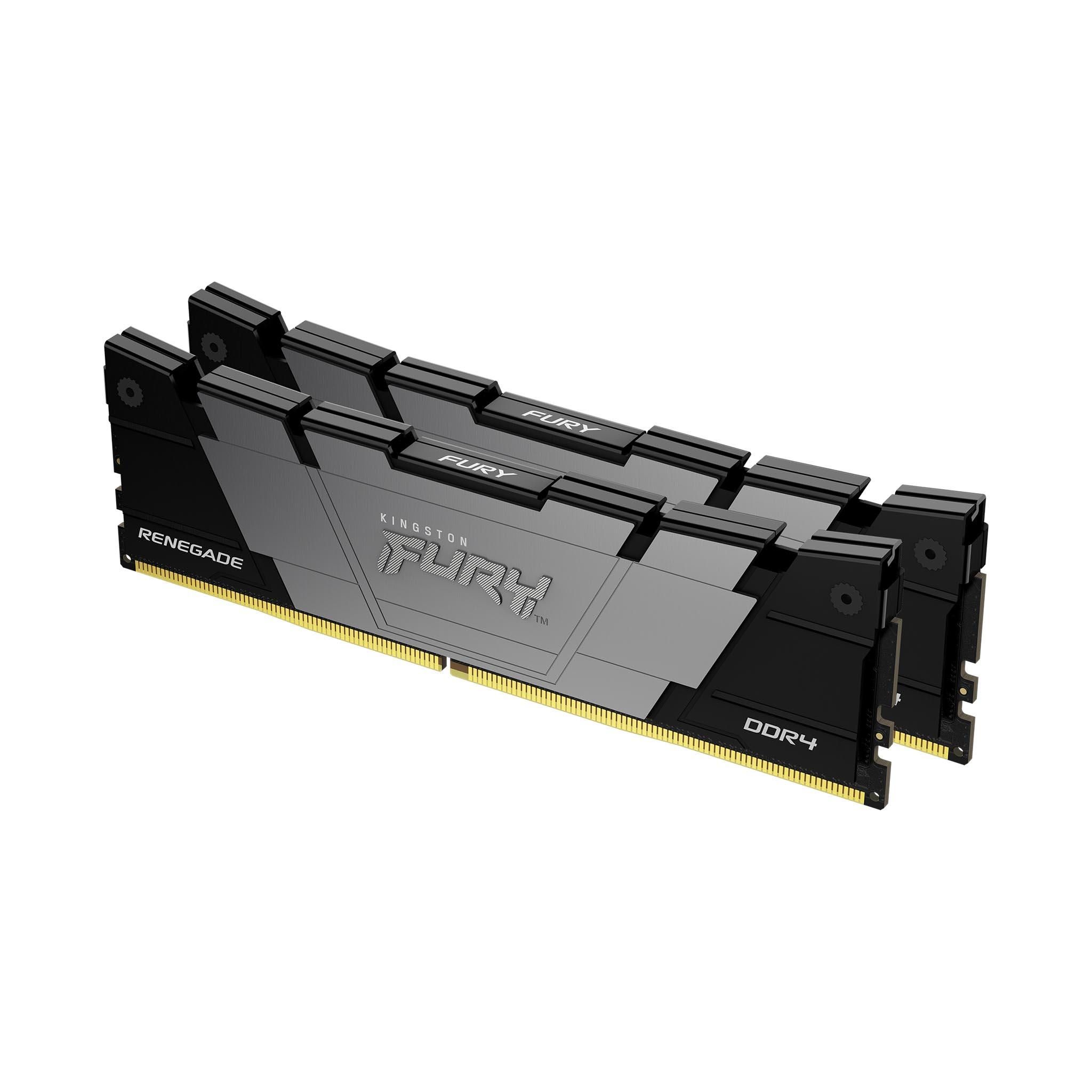 Memorie Kingston FURY Renegade 32 GB DDR4 3600 MHz CL16, kit 2 x 16 GB, XMP 2.0, Negru-argintiu