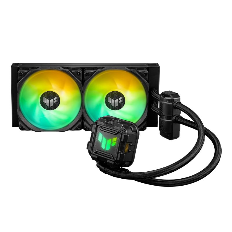 Cooler procesor ASUS TUF Gaming LC II 240 ARGB, all-in-one cu racire lichida, 2 ventilatoare ARGB 120mm, AURA Sync