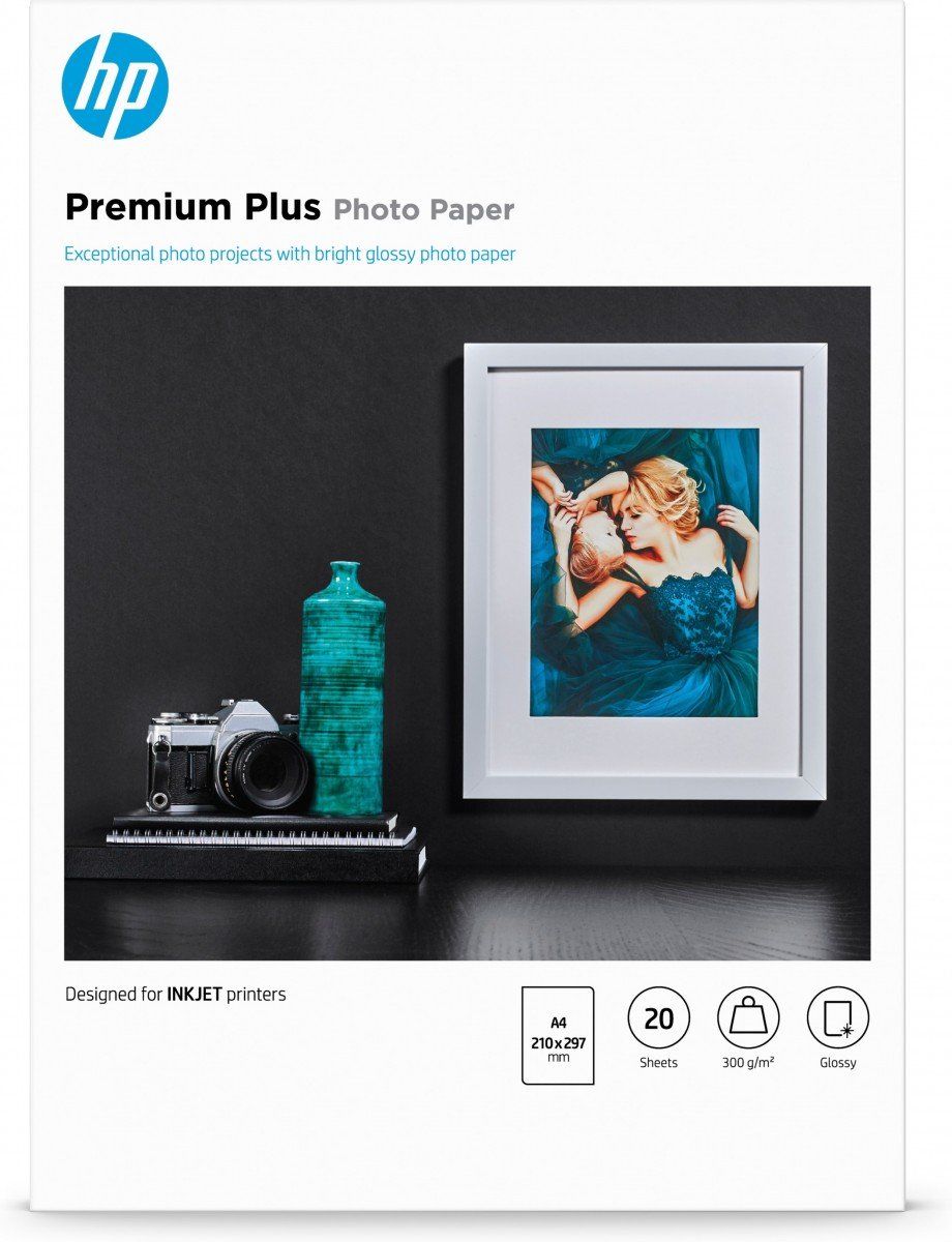 HP Hârtie foto lucioasă Premium Plus - 20 coli/A4/210 x 297 mm