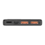 POWER BANK Baseus Adaman Metal, 10000mAh, PD 3.0 + QC 3.0 22.5W, 2 x USB 1 x USB Type-C, digital display pt. status baterie, total 3A, negru,  PPAD070001  (timbru verde 0.18 lei) - 6932172618292