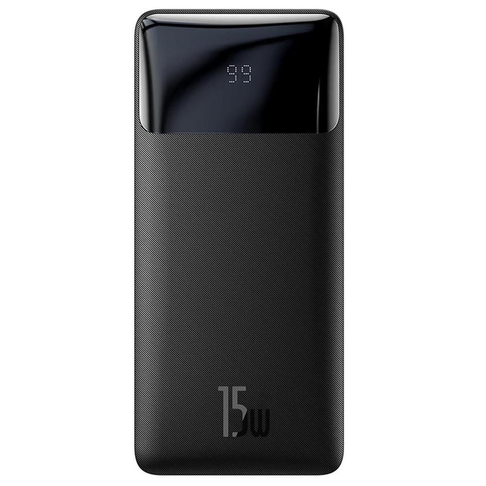 POWER BANK Baseus Bipow, 10000mAh, 15W, 2 x USB 1 x USB Type-C, digital display pt. status baterie, total 3A, negru,  PPBD050001  (timbru verde 0.18 lei) - 6932172618193