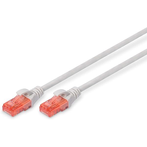 CAT 6, U-UTP patch cord, PVC AWG 26/7, length 1 m, color grey