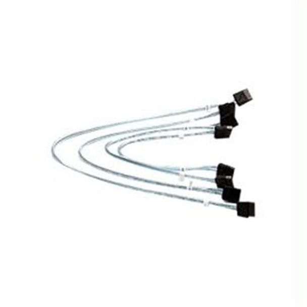 Supermicro 4 x Round cabluri SATA 0,43 m Negru, Albastru, Alb