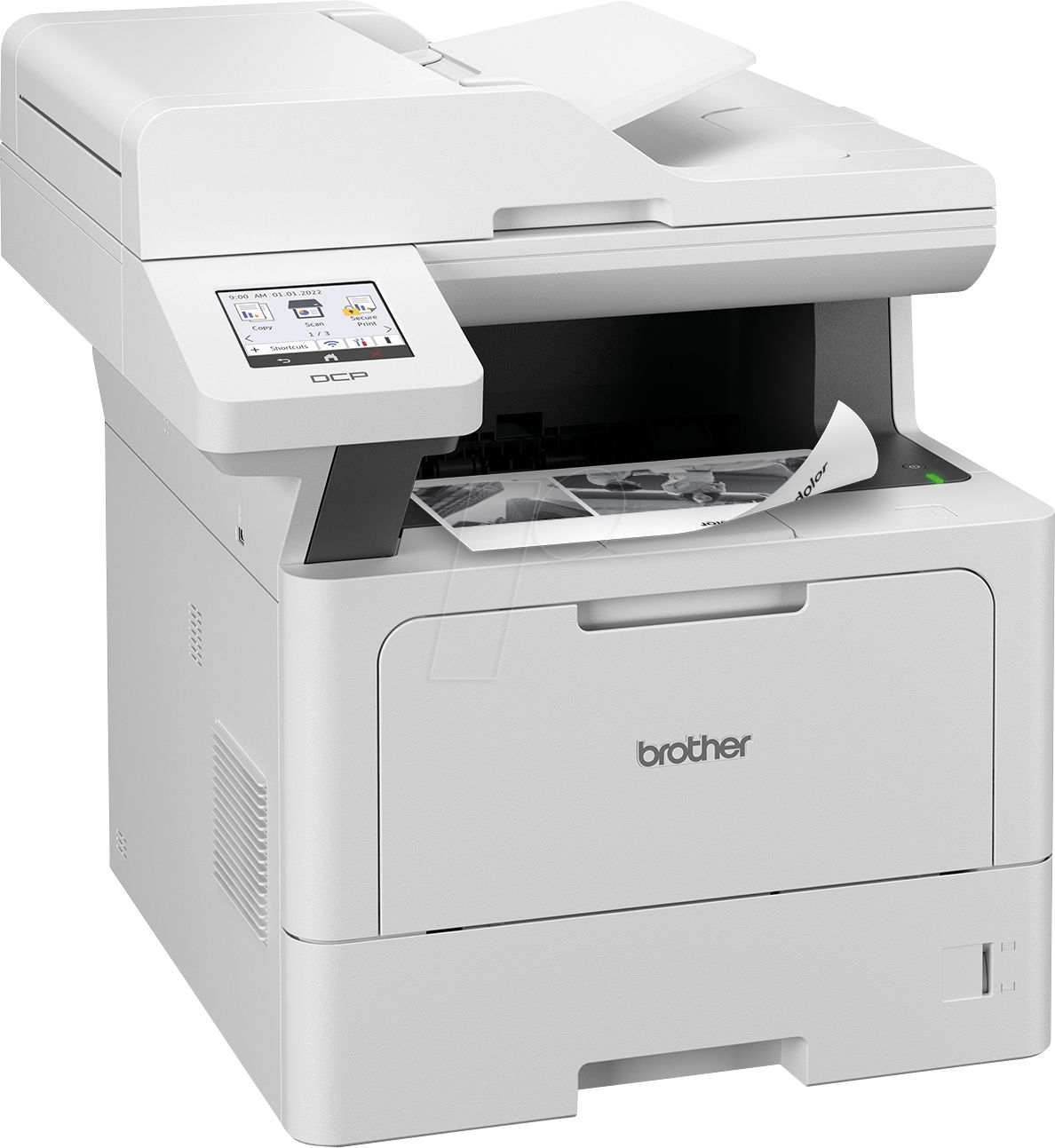 Imprimanta multifunctionala laser monocrom Brother DCP-L5510DW, A4, duplex, ADF, USB 2.0, Wi-Fi, 48 ppm
