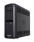 UPS Cyber Power CP1600EPFCLCD, 1600 VA, 1000 W, cu management, line-interactive, 6x Schuko, 1x C14, 1x RJ45, 1x USB, Sealed Lead-acid, 9.7 minute (50% sarcina), LCD, Tower, Negru