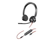 Poly Blackwire 3325 Stereo USB-C Headset +3.5mm Plug +USB-C/A Adapter 8X221AA