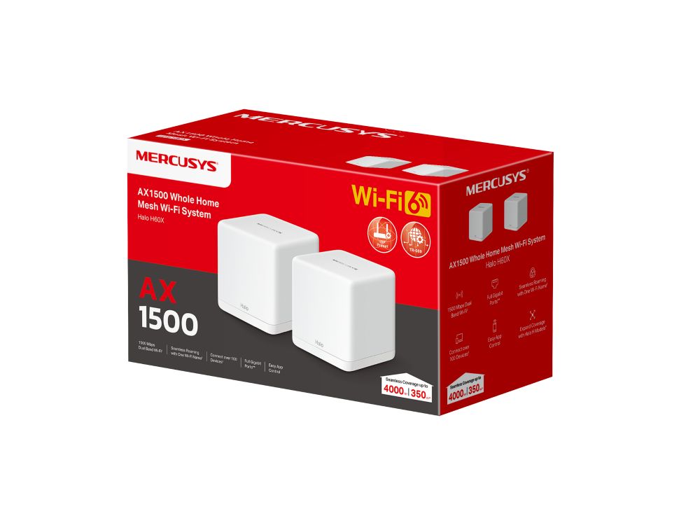 Router wireless TP-Link HALO H60X(2-PACK)