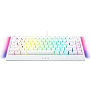 Tastatura mecanica gaming BlackWidow V4 75%, taste ABS, layout US, iluminare RGB, cu 6 butoane customizabile, suport pentru incheietura magnetic, alb
