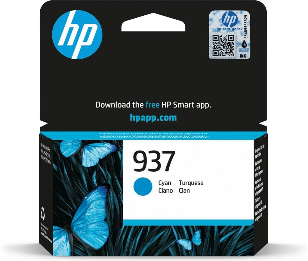 Cartus cerneala HP 4S6W2NE ,Albastru ,800 Pagini ,Original (937)