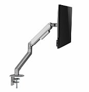 Suport monitor Serioux MM63-C012, compatibilitate  dimensiune ecran 17 -32 , greutate maximă suportata: (per ecran): 2~9kg, VESA: 75x75, 100x100, inclinare: +55°~-55°, pivotare: +90°~-90°, rotația ecranului: + 180°~-180°, instalare: clemă, grommet, grosime recomandată pentru birou: clemă: 10~80mm